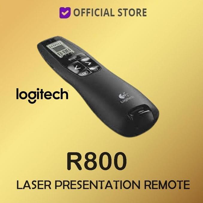 Logitech R800 Wireless Pointer Persentasi - Green Laser -Laser Pointer