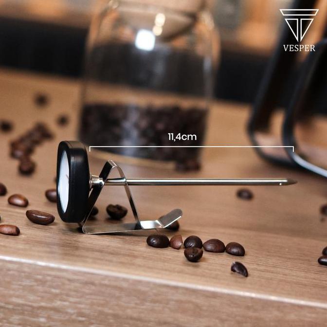 HOT DEALS Vesper thermometer espresso coffee milk with black rubber / thermometer dapur alat ukur su