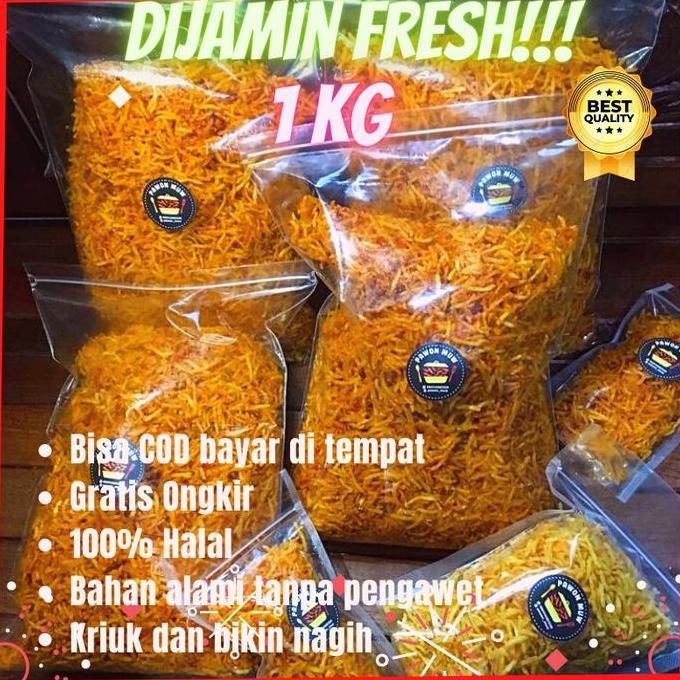 Kripik Kentang Mustofa Balado Renyah Pedas Manis 500G/1Kg - Pawon Muw Cemilan Kering Terlaris