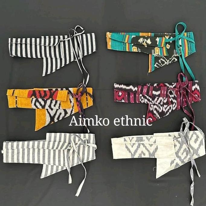 Obi tenun obi belt etnik ikat pinggang tenun ikat