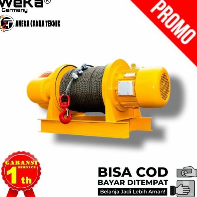 Electric Winch 2 Ton x 150 Meter WEKA Germany