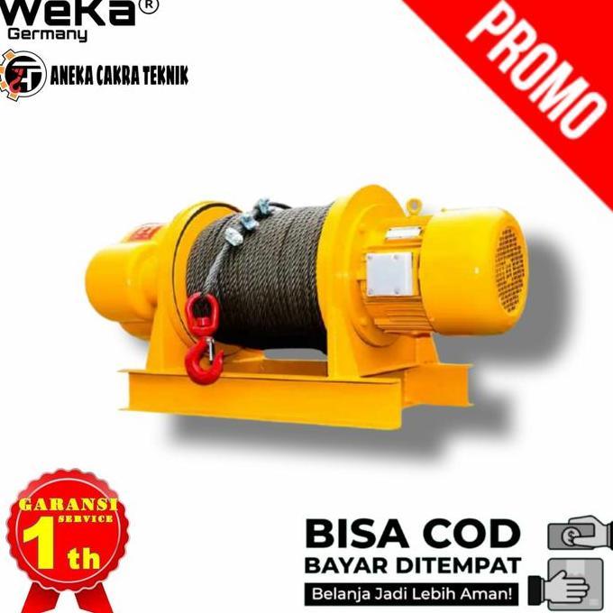 Electric Winch 2 Ton x 100 Meter WEKA Germany