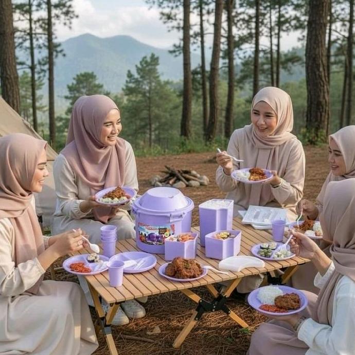 READY SIAP KIRIM 32 in 1 picnic set rantang piknik tupperware set rantang pinkik set sunnyware ranta