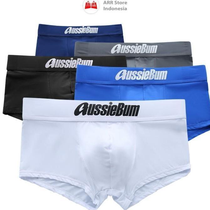 Promo Celana Dalam Boxer Pria Ice Silk Breathable Sexy Brief Men Underwear Boxer Pria Low Waist Impo