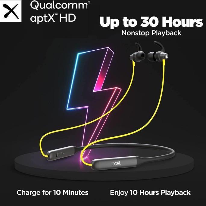 Qualcomm aptX HD boAt Rockerz 335 Headset Bluetooth Earphone Wireless