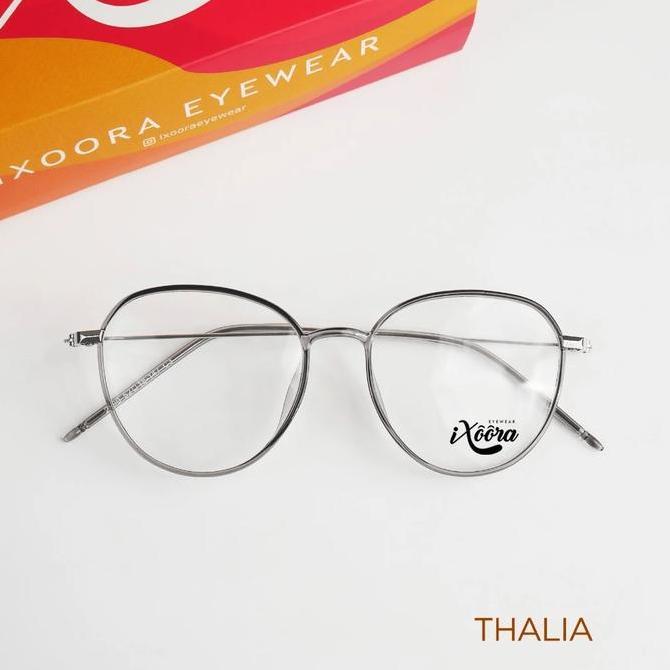 TERMURAH Ixoora Thalia - Fr Kacamata Minus Photocro Photochro Anti Radiasi Pria Wanita Blueray Sinar