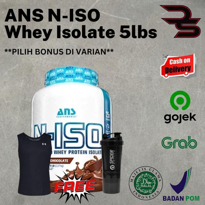 ANS N-ISO Hydrolized Whey Isolate 5lbs / NISO Protein Susu GYM Fitness