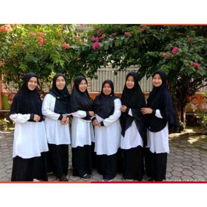 [Gamis Kantor Pdh Hermosa] Gamis Office Hermosa/Gamis Kantor/Gamis Pns/Gamis Kantor Hitam Putih-Sete