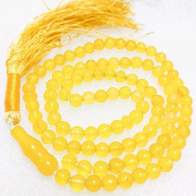 Tasbih Batu Akik Kuning Khurasan Asli dari Iran