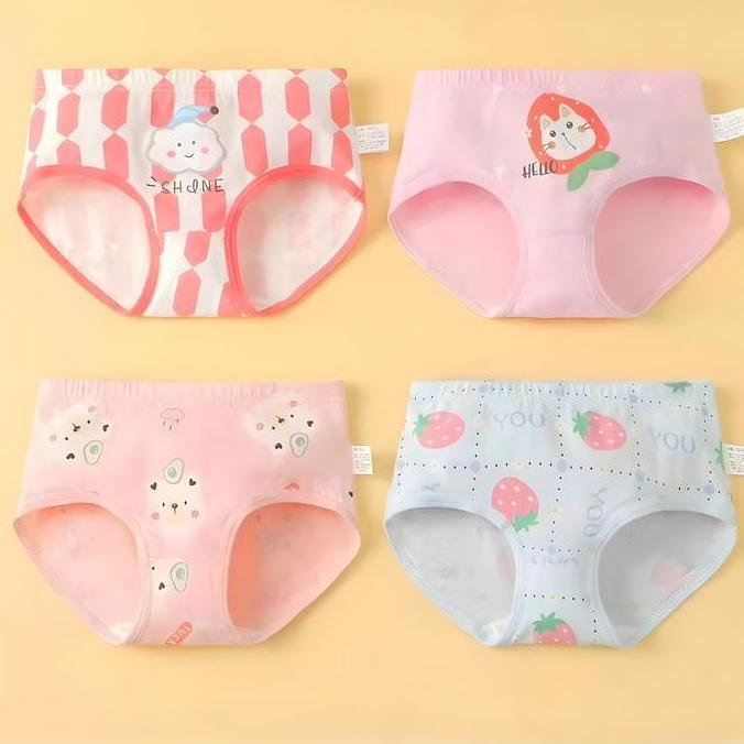 Celana Dalam Anak Perempuan /CD Anak Perempuan 1 Lusin /Celana Dalam Anak Cewek 2-13 Tahun #5453