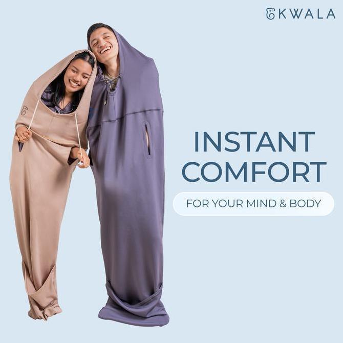 KWALA Cocoon | Selimut Bedong | Selimut Dewasa | Selimut Travel | Selimut Hoodie