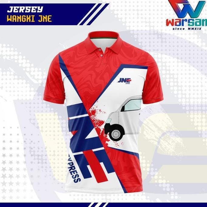 JERSEY WANGKI JNE FULLPRINTING / KAOS POLO KURIR JNE / JERSEY KERAH JNE EXPRESS
