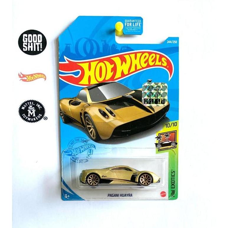 hotwheels pagani huayra gold factory sealed kode 185