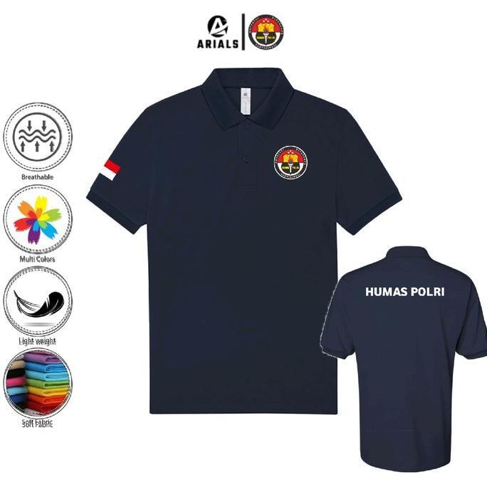 Arials Polo shirt Baju Kaos Kerah Humas Polri