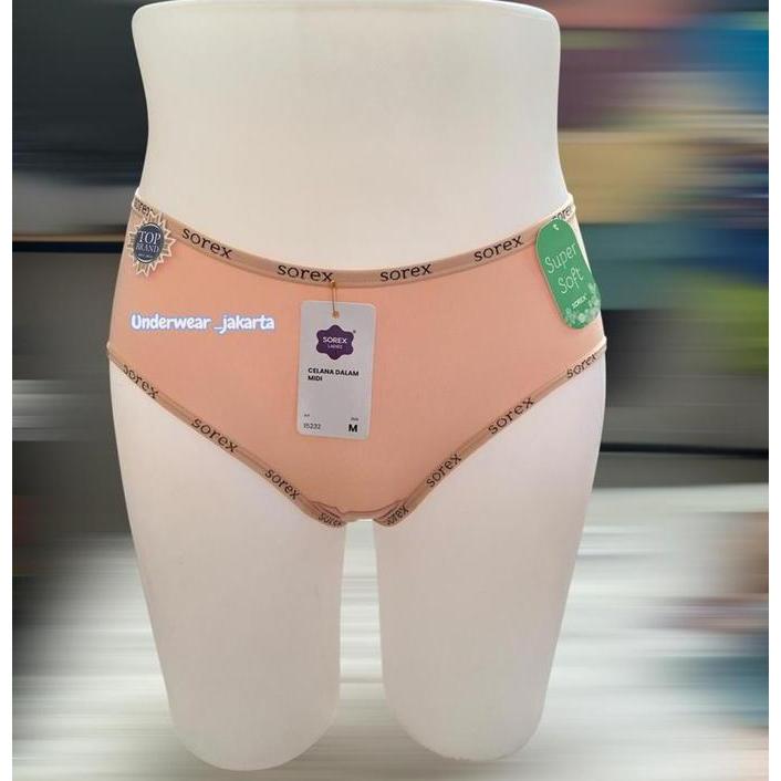 Promo Celana Dalam Wanita Sorex Art 15232 | Cd Sorex Cutting Midi Karet Kecil Motif Super Stretch Le