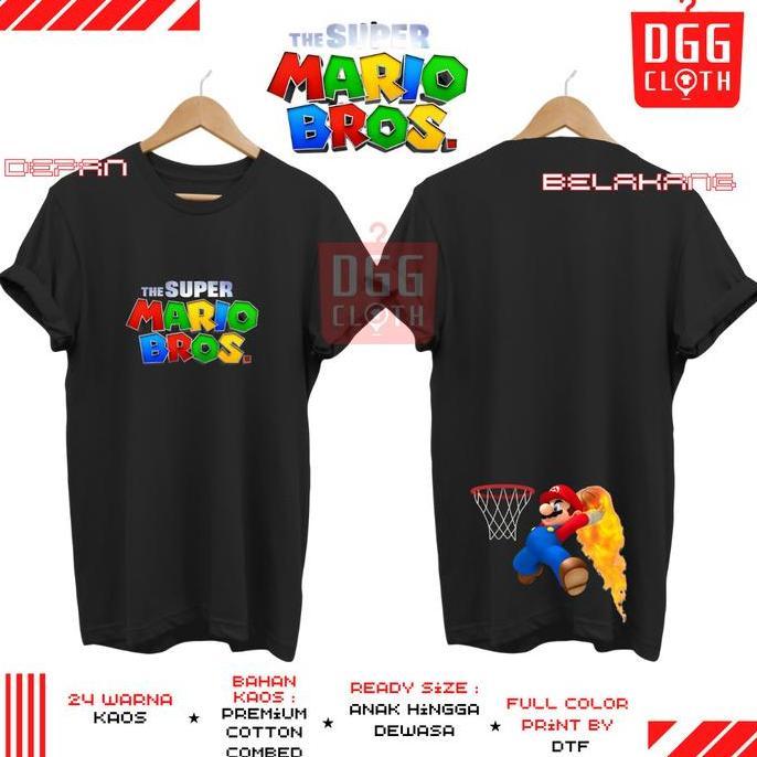 BAJU MARIO BROSS CARTOON,KAOS MARIO BROSS TYPE 8