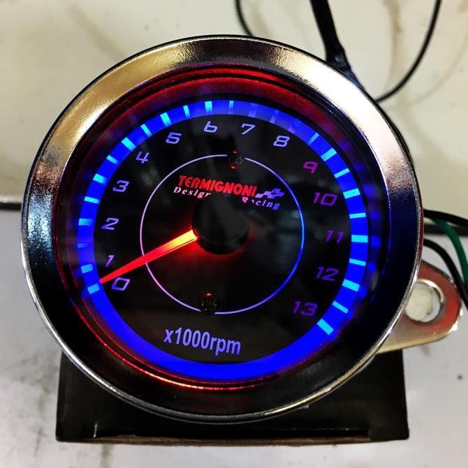 TACHOMETER RPM RACING LED JARUM UNIVERSAL MOTOR