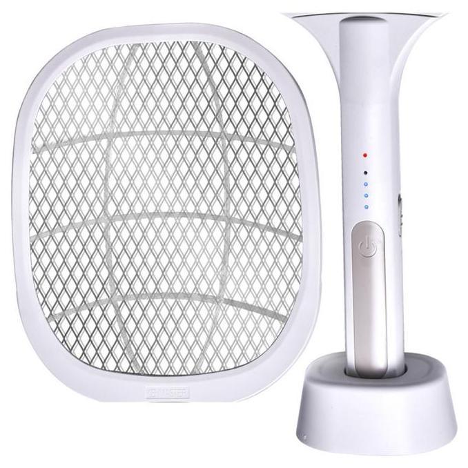 Kenmaster Raket Nyamuk 2 IN KM-108 + Lampu LED + UV