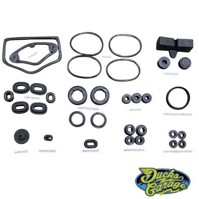 Karet Body Set Bodyset Fullset Lengkap Komplit Honda CB 100 125 CB100 CB125