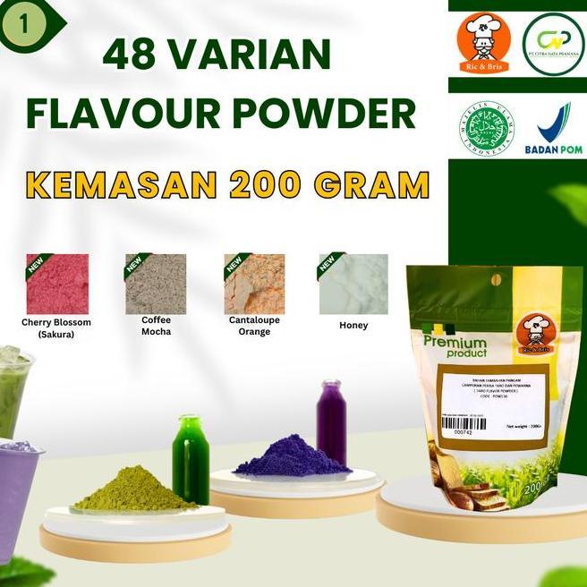 Aneka Flavour Powder 200 Gram Perisa Bubuk Minuman Makanan Flavour Powder