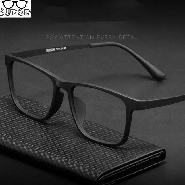 Kacamata Korea Ff50 Bla Full Frame Kaca Mata Minus Pria Titanium Eyewear