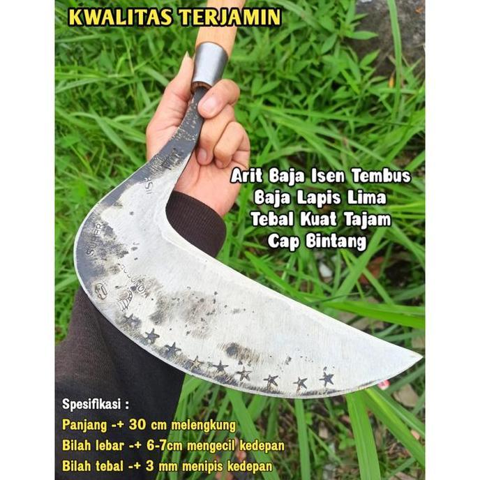 arit sabit rumput baja isen berkualitas tajam asli wonosobo