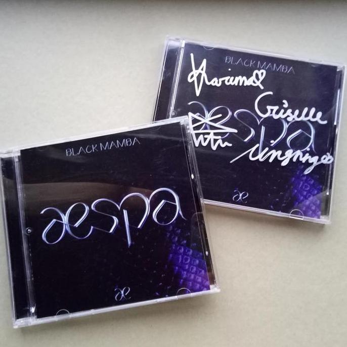 AESPA - BLACK MAMBA REPLICA ALBUM SIGNED KPOP ALBUM