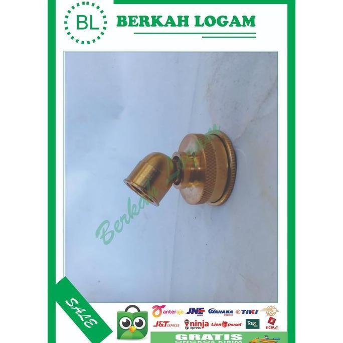 Nozzle spuyer Sprayer Tembak Nozzle misting kuningan Bengkok lubang 7