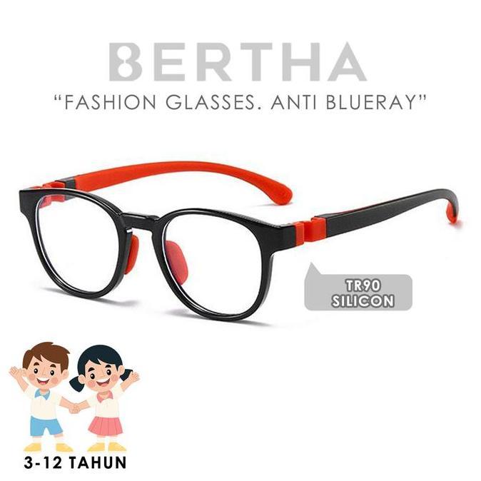 ASLI KACAMATA ANAK ANTI RADIASI HP TV PC/ ANTI RADIASI TR90 READY STOCK