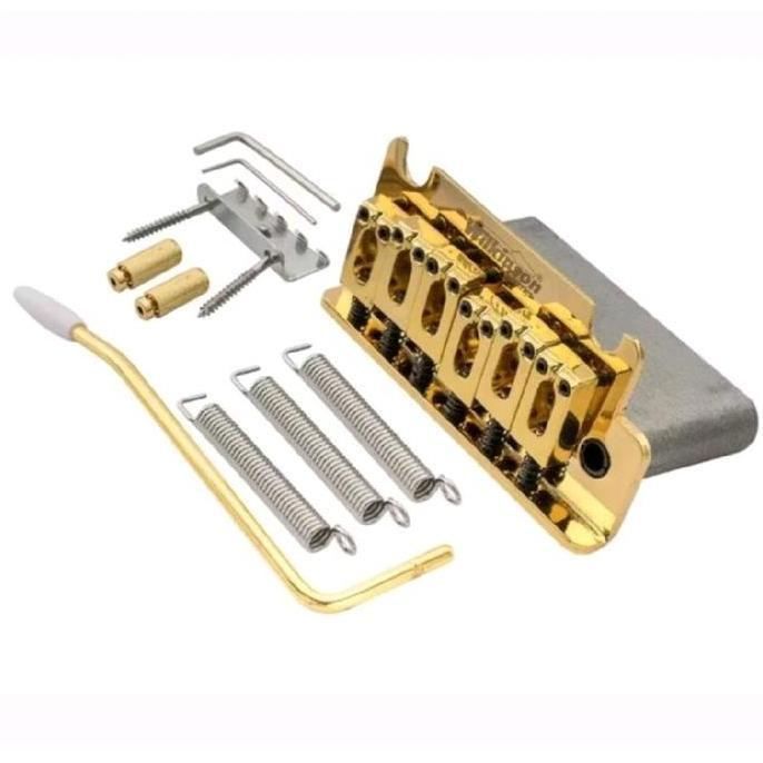 Tremolo Bridge Gitar Elektrik Stratocaster Wilkinson Dual Pivot WOV07 Gold