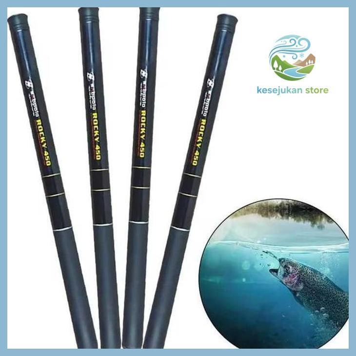 (PANCING) JORAN TEGEK SERAT CARBON RINGAN TONGKAT PANCINGAN FIBER PANJANG 270 - 450 CM PRIVASI AMAN
