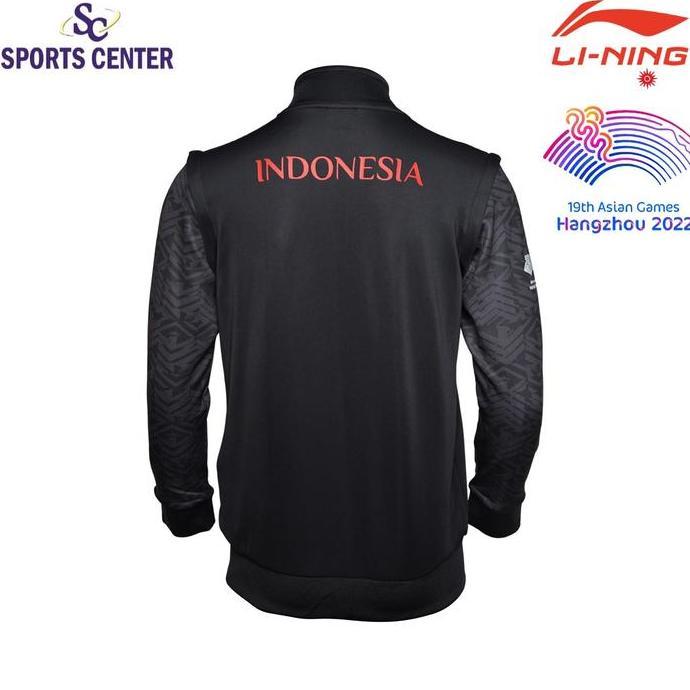 SIAPKIRIM Jaket Lining Asian Gs Hangzhou Tim Indonesia AATT051 Black READY STOCK