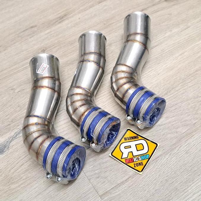 Promo Air Intake Connecting Stainless SPS Vario 125 150 PCX CBU untuk TB BRT dan sejenisnya Diskon