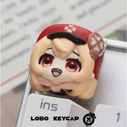 Lobo Klee Genshin Impact Theme Artisan Keycaps Resin Keycap Baru