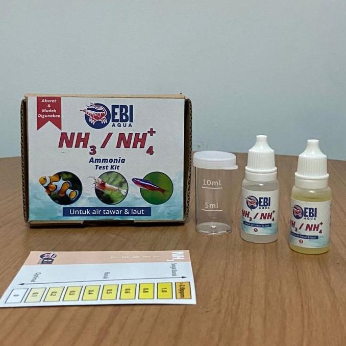 Parling Laris Ebi Nh3 Nh4 Amonia Ammonia Water Test Kit Alat Ukur Tes Air Aquascape