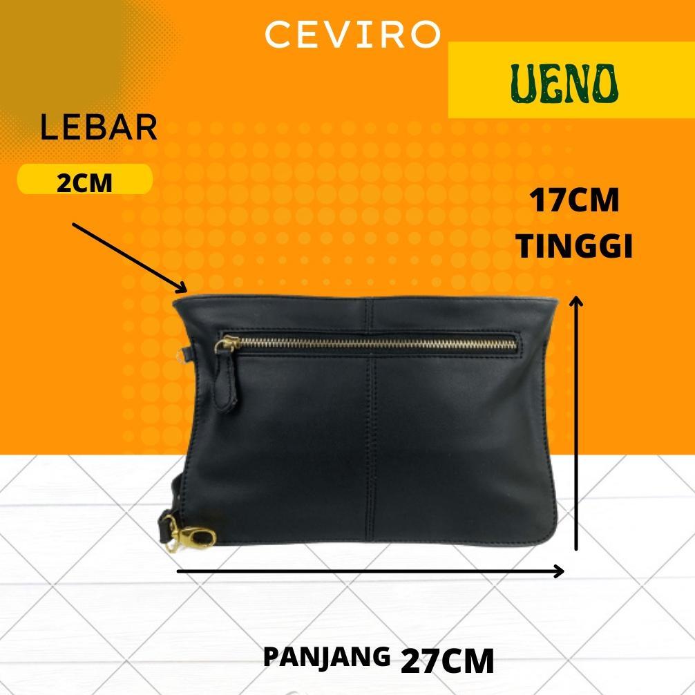 NEW CEVIRO Dompet Kulit Pria Dan Wanita Ceviro Ueno Clutch Paling Terbaru Original