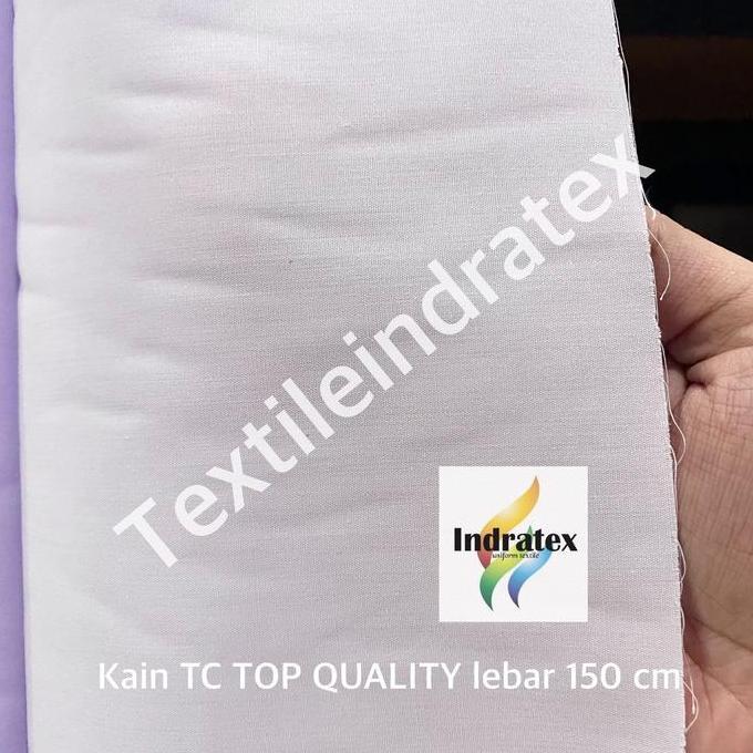( PER 1 ROLL  ) KAIN KATUN JEPANG PUTIH TC TOP QUALITY GULUNG GULUNGAN LEBAR 150 CM BAHAN BAJU KEMEJ