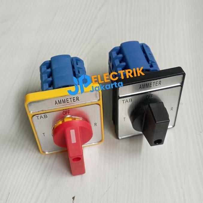 Selector Switch Ampere 4 Posisi Selector Amper Meter Panel Rotary Switch Saklar Baru