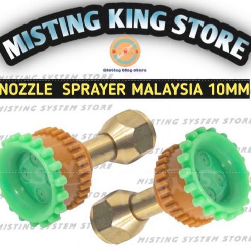 Promo Cod Ya Kak Nozzle Lurus Lubang 4 Mata Sprayer Malaysia 10Mm Spuyer Kuningan Universal Adjustme
