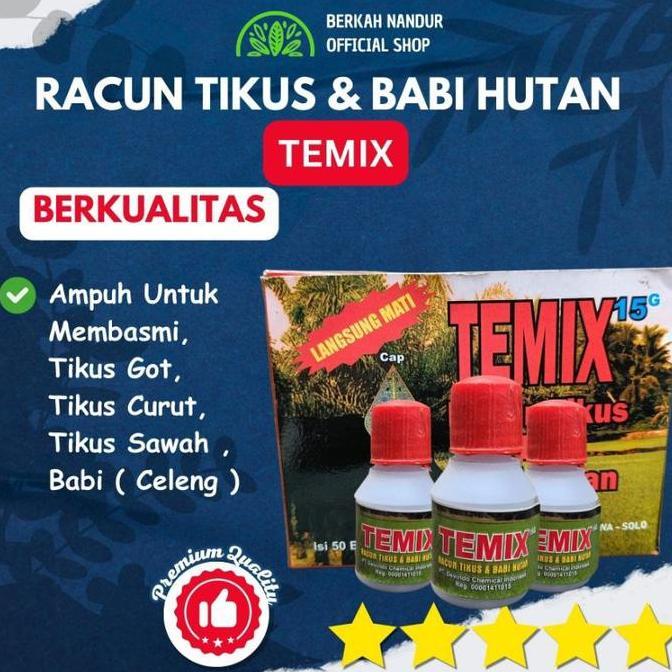 BERKUALITAS Racun TEMIX Racun Tikus Racun Babi
