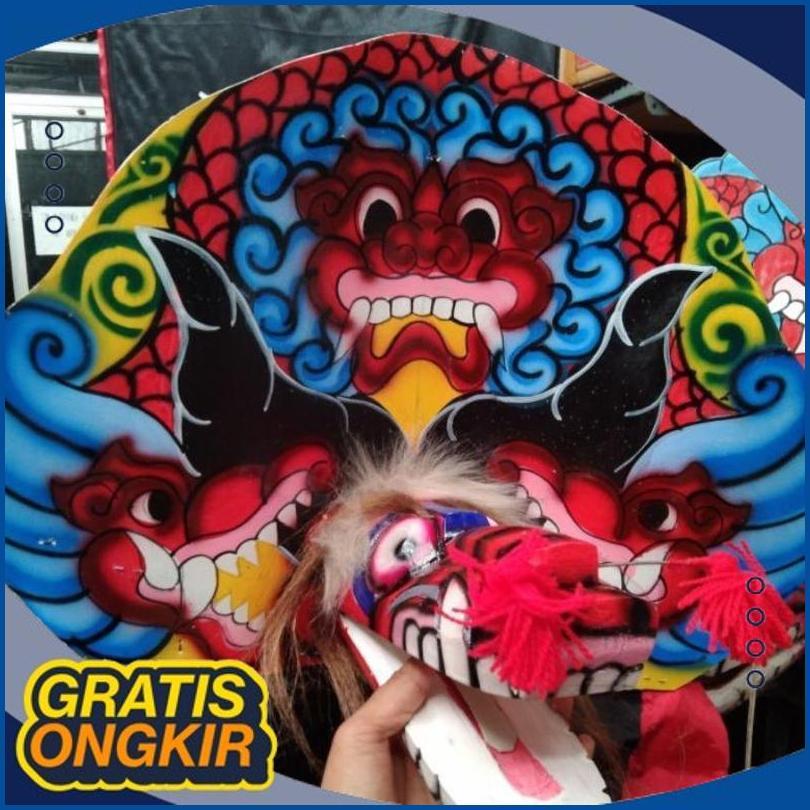 TOP TODAY Mainan anak/Barongan caplok/Barongan kayu/Barongan spon/Barongan devil anak/Barongan spon 