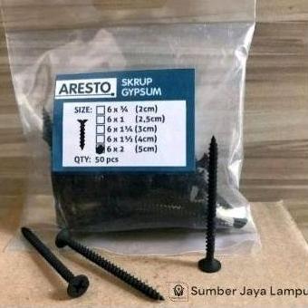 Paket 1 Set Pcs Fisher Gypsum Nylon Si 100 + Skrup Gypsum 5 Cm Isi 100 Pcs