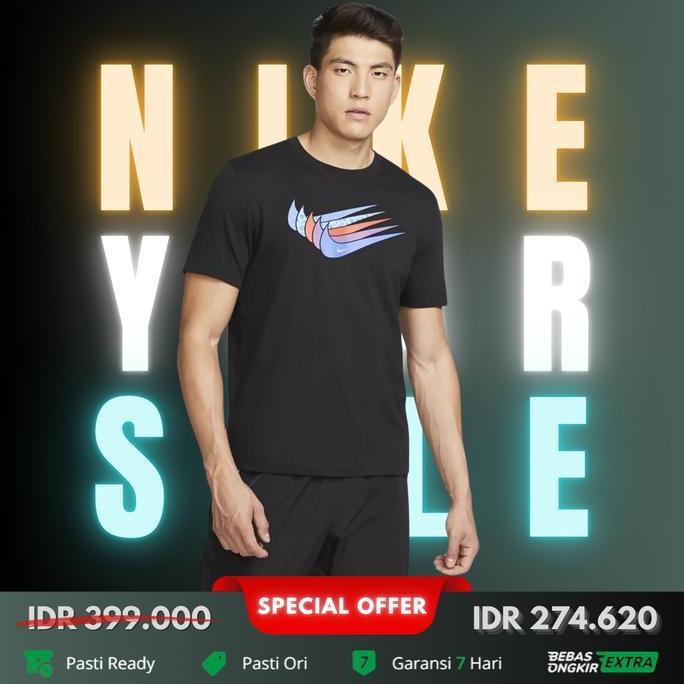 Kaos Nike Original Pria Sportswear Motion Swoosh - Hitam