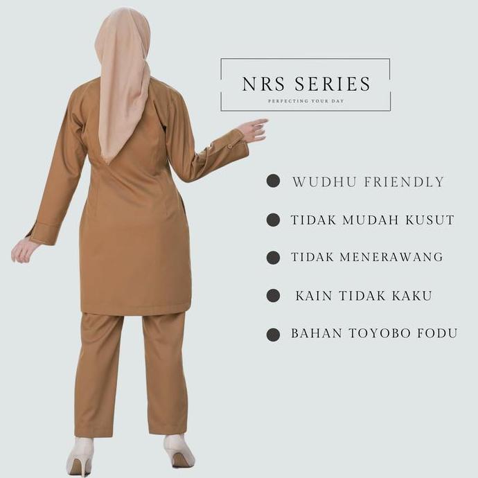 Bgs- Nrs Series - Baju Pdh Wanita Seragam Dinas Pemda Pns Tunik Kekinian