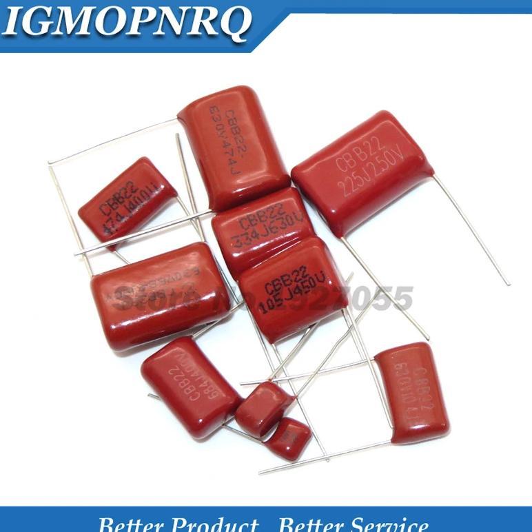 10PCS 100V471J 2000V104J 250V225J 250V475J 400V104J 400V684J 450V225J 450V105J 630V223J CBB  Polypro