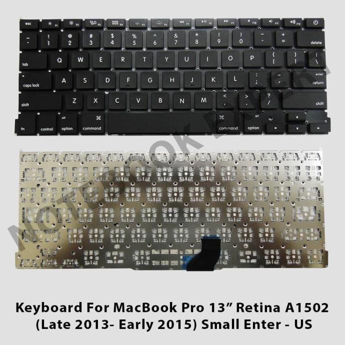 Keyboard + Backlight MacBook Pro 13 Retina A1502 Late 2013- Early 2015