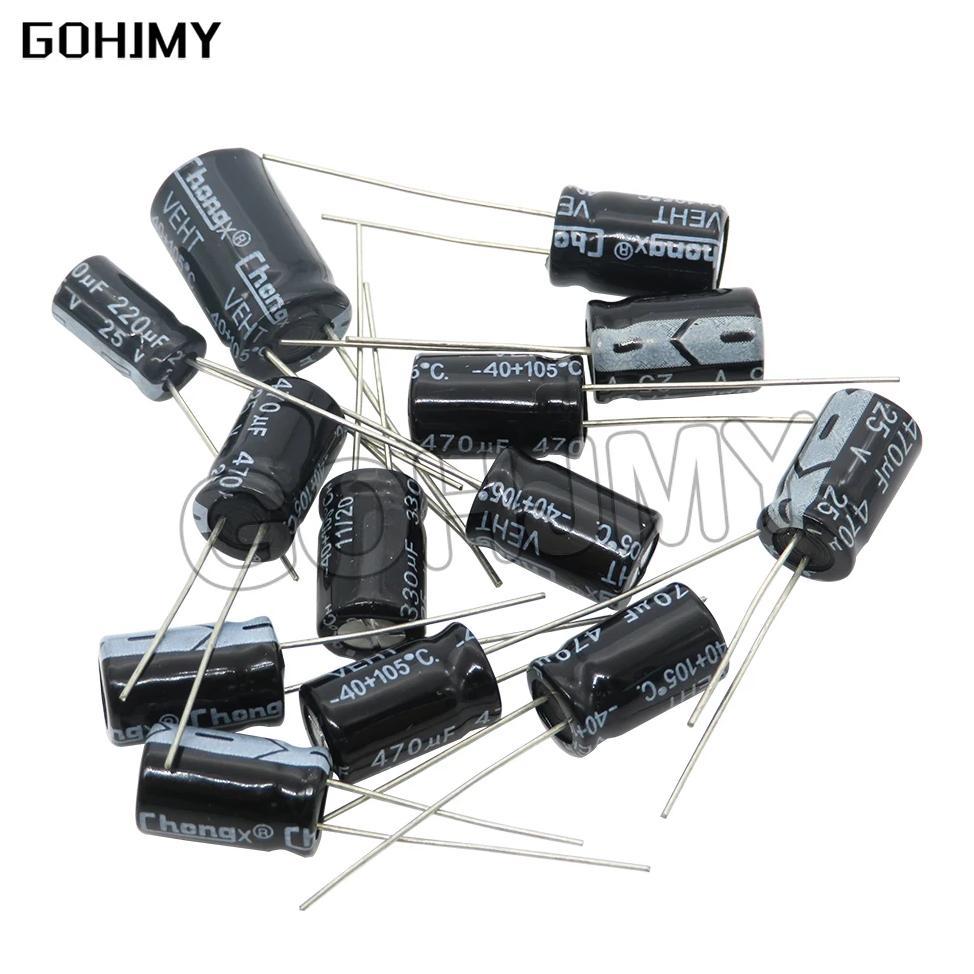 6.3V 16V 25V 35V 50V 63V 200V 250V 400V 450V Aluminum Electrolytic Capacitor 20% 100UF 470UF 680UF 1