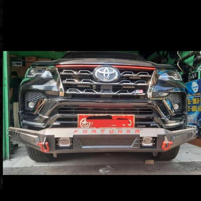 Tanduk Depan Bumper Guard Depan Mobil Fortuner Vrz Lama Model New Custom Termurah