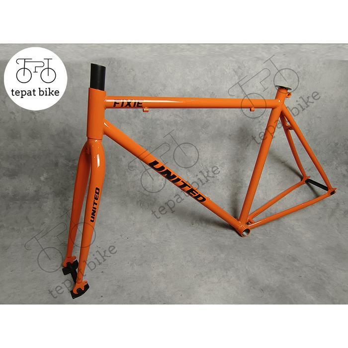 Frame Fork Fixie United Steel 700 X 490 Original Dan Terpercaya