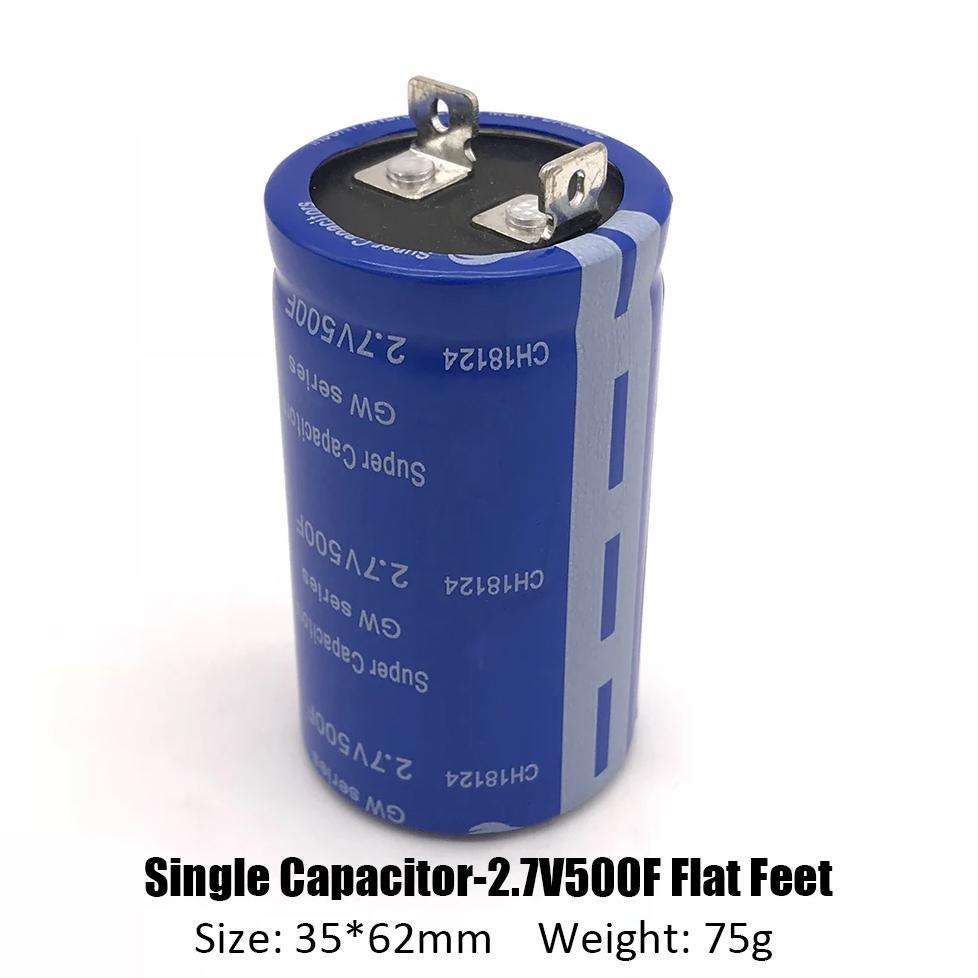 Super Farad Capacitance-2.7V-500F-Flat Angle Fixed Angle Capacitor 2.7V-650F 100F 360F 400F 500F 2.8